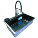 Комплект кухонної мийки Kraft HM 6845 NANO BLACK SM336 фото 6